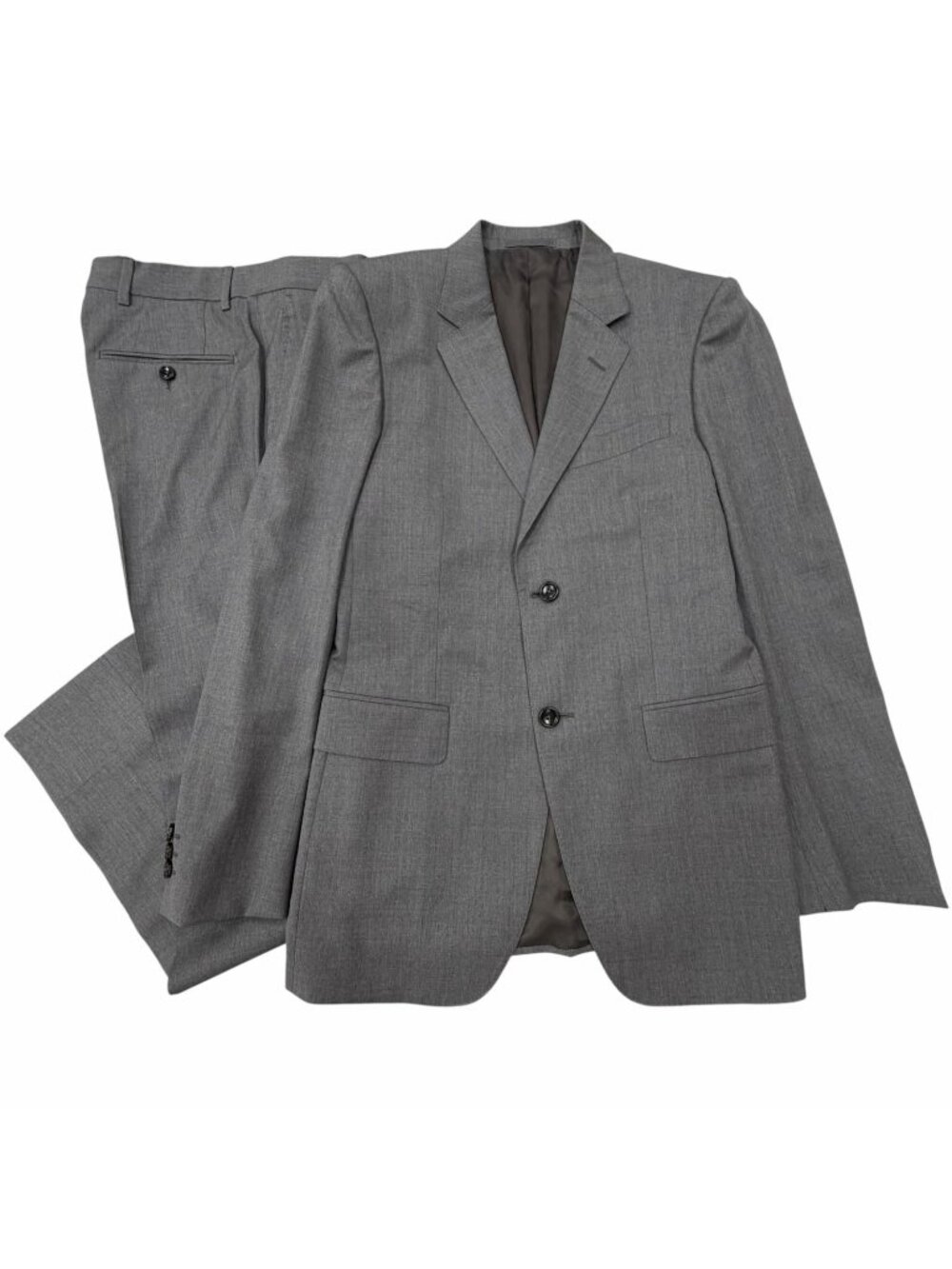 Gucci Wool 100% Logo Button Single Suit Set Gray Business Recommended
